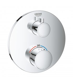 Termostato Grohe Grohtherm Round de 2 vias com chuveiro Aquadimmer/chuveiro (24076000)