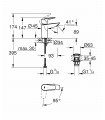 Grohe Start Edge Grifo de lavabo 1/2 Tamaño S (23900001)