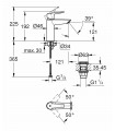 Grohe QUICKFIX Start | Grifo de lavabo 1/2" Tamaño M | Cromado (24204002)
