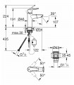 Grohe QUICKFIX Start | Grifo de lavabo 1/2" Tamaño M con teleducha | Cromado (24205003)