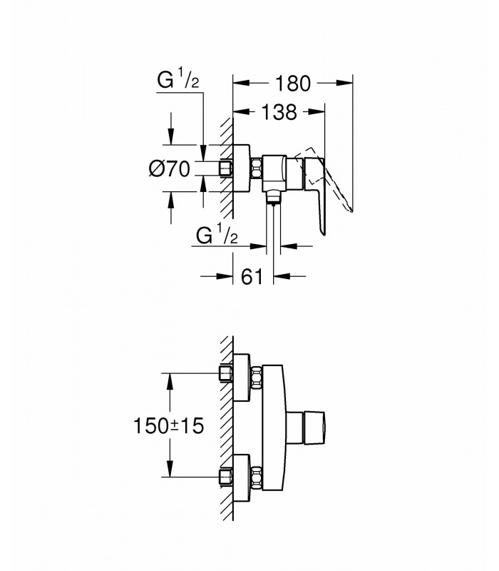 Compra online Grohe Start Grifo de ducha 1/2" 24208002 en oferta al mejor precio