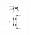 Termostato de chuveiro Grohe Precision Flow 34840000