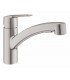Grohe QUICKFIX Start | Grifo de fregadero 1/2" con teleducha | Supersteel (30531DC1)