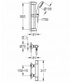 Grohe Precision Flow Conjunto de ducha con termostato 1/2" (34842000)