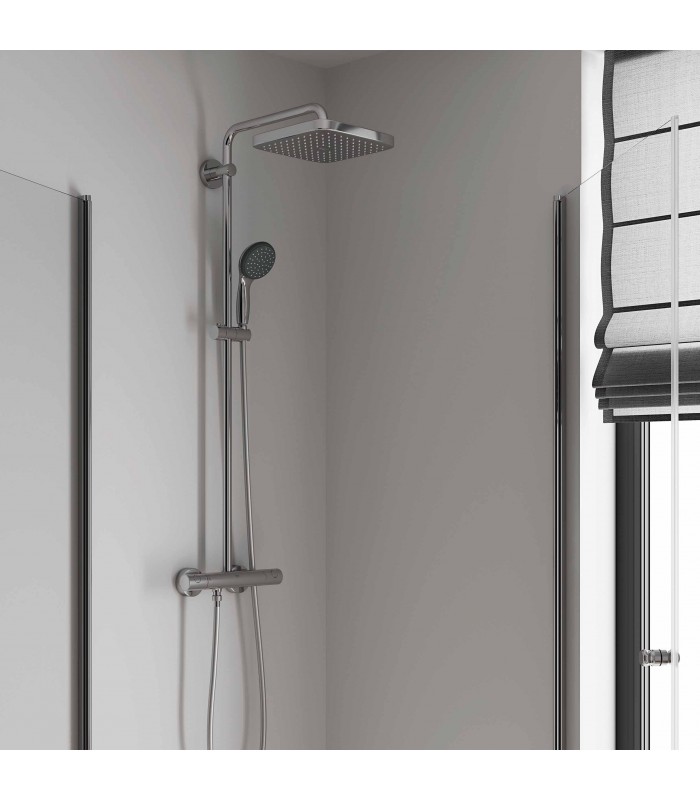 Compra online Grohe Vitalio Start System 250 Cube Sistema de ducha con termostato incorporado (26697000) en oferta al mejor precio