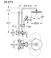 Sistema de chuveiro monocomando Grohe Tempesta Cosmopolitan 250 (26673000)