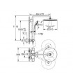 Sistema de chuveiro Grohe Vitalio Joy System 310 com termostato| 26400001 |Chuveiro de mão com 3 jatos (26698000)