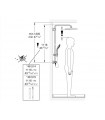 Sistema de chuveiro Grohe Vitalio Joy System 310 com termostato| 26400001 |Chuveiro de mão com 3 jatos (26698000)