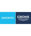 Grohe QUICKFIX Start | Grifo de fregadero 1/2" con teleducha | Supersteel (30531DC1)