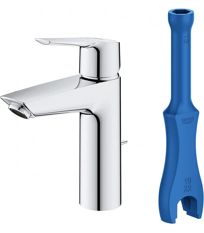 Compra online Grohe QUICKFIX Start | Grifo de lavabo 1/2" Tamaño M con apertura en frío| Cromado (23552002) en oferta al mejor precio