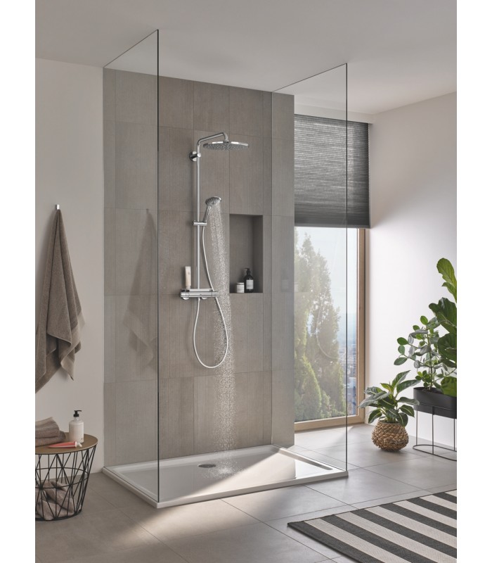 Compra online Sistema de chuveiro Grohe Vitalio Joy System 310 com termostato| 26400001 |Chuveiro de mão com 3 jatos (26698000) en oferta al mejor precio