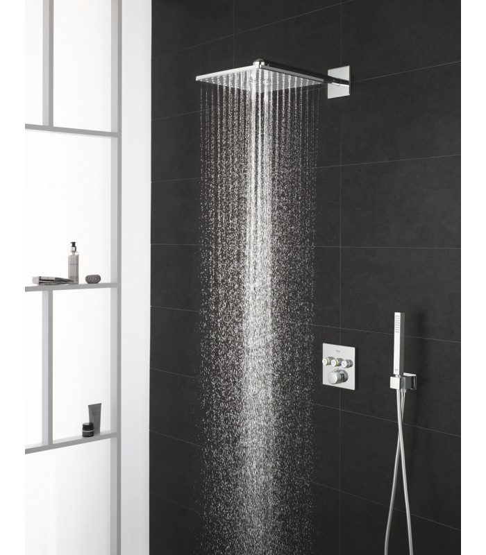 Compra online Conjunto de ducha mural 430mm Grohe Rainshower SmartActive 310 Cube, 2 chorros 26479000 en oferta al mejor precio