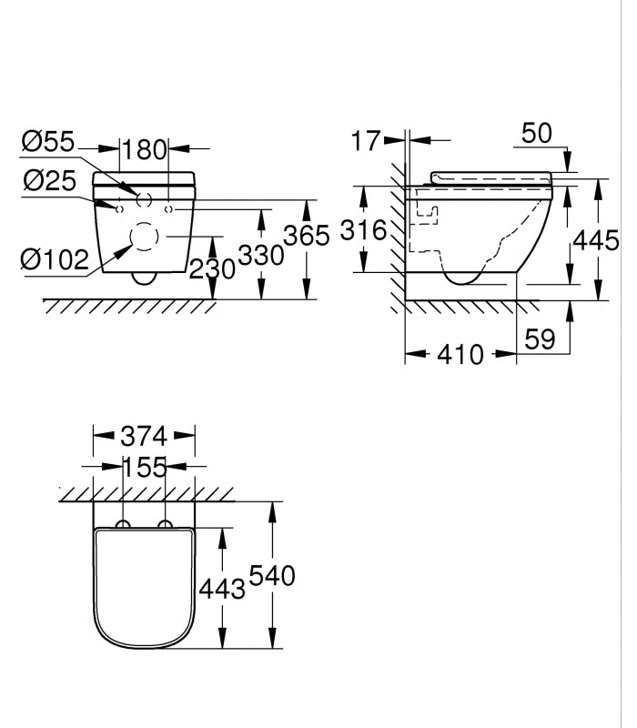 Compra online Grohe Euro 39554000 Sanita suspensa en oferta al mejor precio