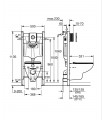 Grohe Sanitary 5 em 1 Bau sanita suspensa 1,13m 39900000