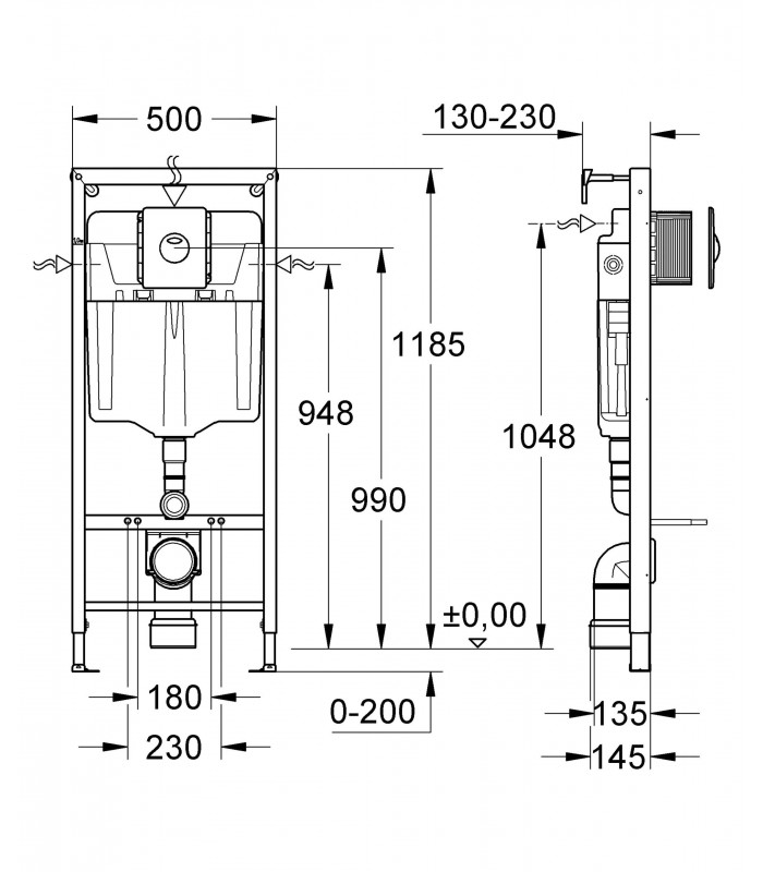 Compra online Grohe Solido Set de instalación para inodoro suspendido 39930000 en oferta al mejor precio