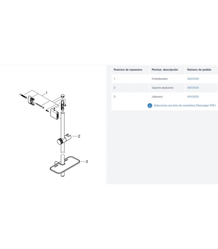 Compra online Barra de chuveiro Rainshower Smartactive 60 cm (26602000) en oferta al mejor precio