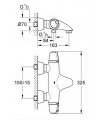 Termostato GROHE para banheira e chuveiro 1/2"