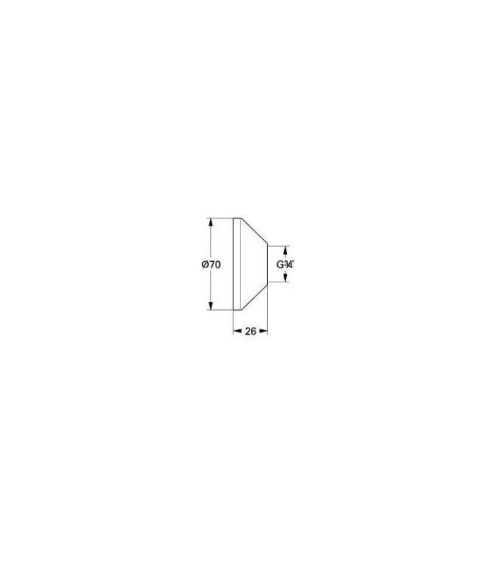 Compra online Recambios profesionales GROHE Juego 2 Rosetones P.A-2000 / 12076 en oferta al mejor precio