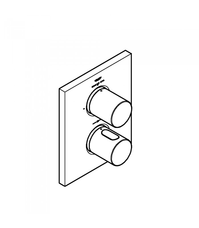 Compra online Termostato Grohtherm F com desviador de 2 vias integrado (27618000) en oferta al mejor precio