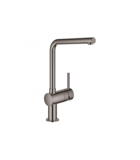Torneira misturadora de cozinha Grohe Minta monocomando para pia Grafite brilhante (31375A00)