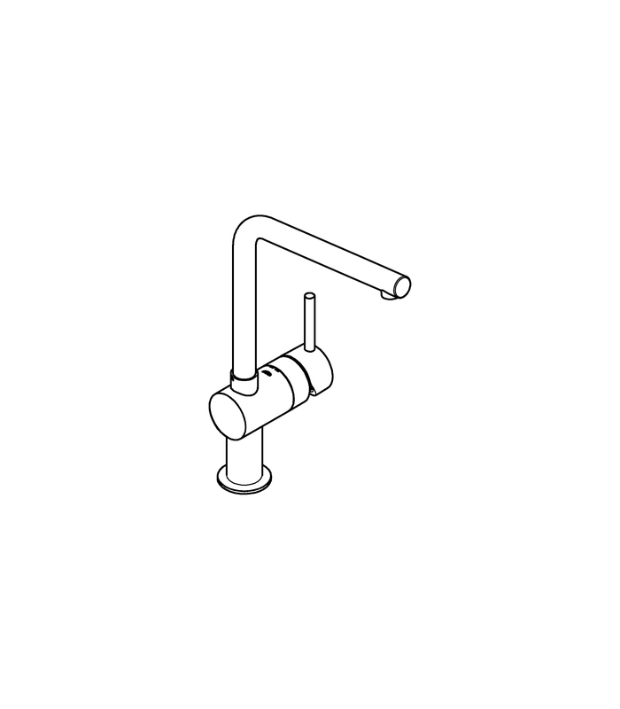 Compra online Grifo de cocina Grohe Minta monomando fregadero Grafito brillo (31375A00) en oferta al mejor precio