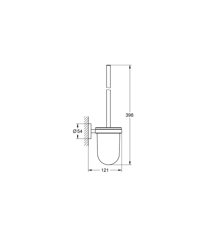 Compra online Grohe Essentials Suporte de escova de vaso sanitário de parede dourado escovado (40374GN1) en oferta al mejor precio