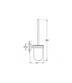 Grohe Essentials Suporte de escova de vaso sanitário de parede dourado escovado (40374GN1)