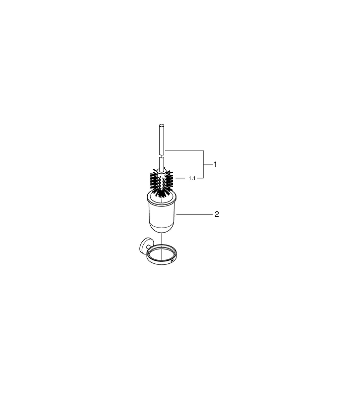 Compra online Grohe Essentials Suporte de escova de vaso sanitário de parede dourado escovado (40374GN1) en oferta al mejor precio
