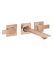 Grifería para baño Grohe Allure batería lavabo mural caño 220mm (20193DL2) Oro cepillado