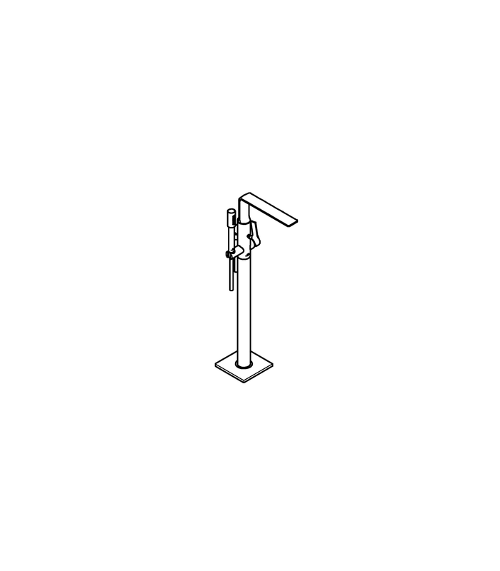 Compra online Torneira de chuveiro de banheira monocomando Grohe Allure montada no chão (25222DL1) ouro escovado en oferta al mejor precio
