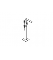 Torneira de chuveiro de banheira monocomando Grohe Allure montada no chão (25222DL1) ouro escovado