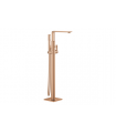 Torneira de chuveiro de banheira monocomando Grohe Allure montada no chão (25222DL1) ouro escovado