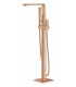 Torneira de chuveiro de banheira monocomando Grohe Allure montada no chão (25222DL1) ouro escovado