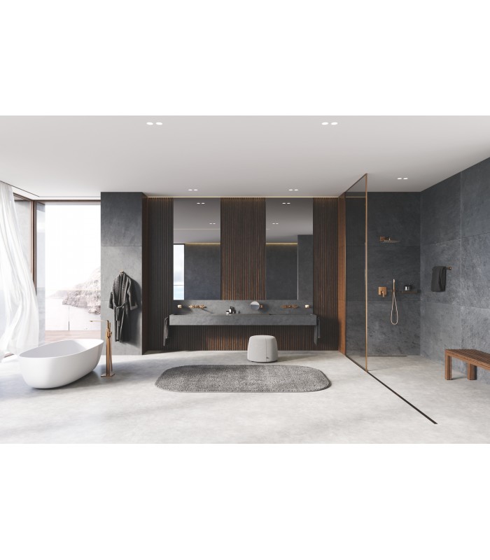 Compra online Torneira de chuveiro de banheira monocomando Grohe Allure montada no chão (25222DL1) ouro escovado en oferta al mejor precio