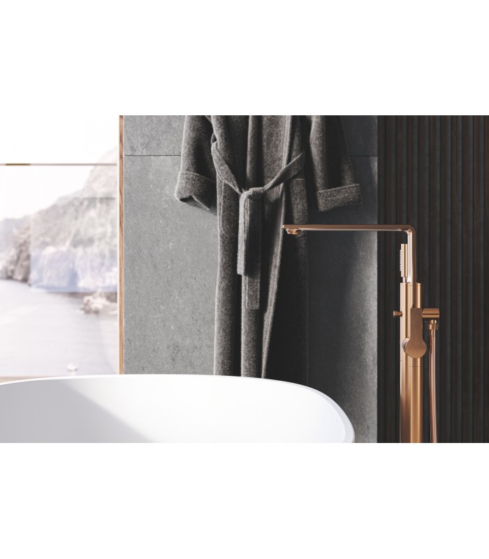 Compra online Torneira de chuveiro de banheira monocomando Grohe Allure montada no chão (25222DL1) ouro escovado en oferta al mejor precio