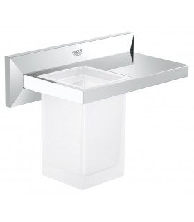 Grohe Allure Brilliant Estante con vaso 
de cristal incorporado Cromo (40503000)
