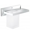 Prateleira Grohe Allure Brilliant com vidro 
Vidro embutido Cromado (40503000)