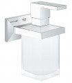 Grohe Allure Brilliant Holder com dispensador 
Saboneteira de cristal acetinado cromado (40494000)