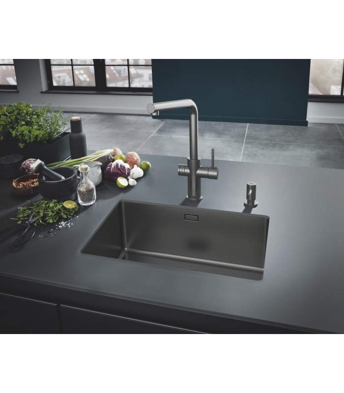 Compra online Distribuidor de sabão Grohe Cosmopolitan Grafite duro escovado (40535AL0) en oferta al mejor precio