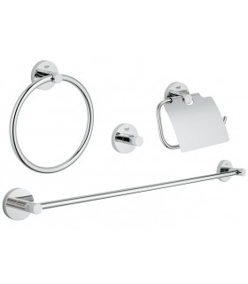 Grohe Essentials Conjunto de accesorios de baño 4 en 1 Cromo (40776001)