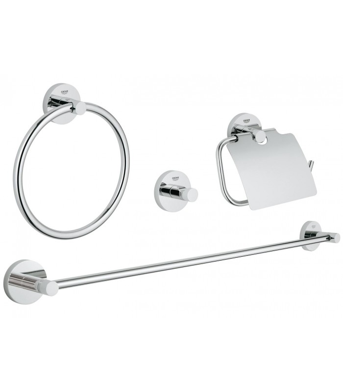 Compra online Grohe Essentials Conjunto de acessórios para banheiro 4 em 1 cromado (40776001) en oferta al mejor precio