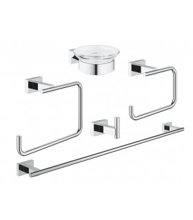 Grohe Essentials Cube Conjunto de accesorios 5 en 1 Cromo (40758001)