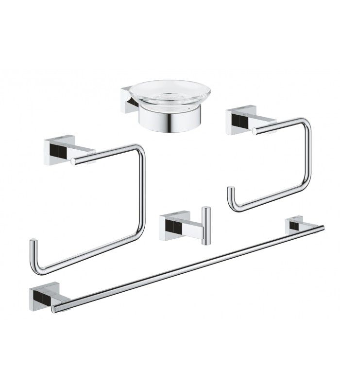 Compra online Grohe Essentials Cube Conjunto de accesorios 5 en 1 Cromo (40758001) en oferta al mejor precio