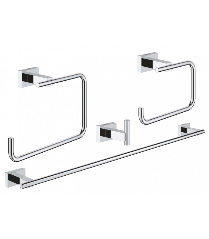 Compra online Grohe Essentials Cube Conjunto de accesorios de baño 4 en 1 Cromo (40778001) en oferta al mejor precio
