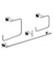 Grohe Essentials Cube Conjunto de accesorios de baño 4 en 1 Cromo (40778001)