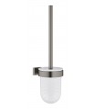 Grohe Essentials Cube Suporte para escova de vaso sanitário de parede Grafite duro escovado (40513AL1)