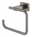 Grohe Essentials Cube Porta-rolo de papel higiênico grafite duro escovado (40507AL1)