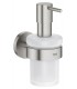 Grohe Essentials Dispensador de jabón con soporte mural Negro mate (1022572430)