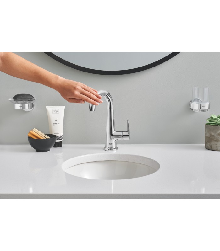 Compra online Suporte para escova de vaso sanitário Grohe Essentials Cool Sunrise de parede (ouro brilhante) (40374GL1) en oferta al mejor precio