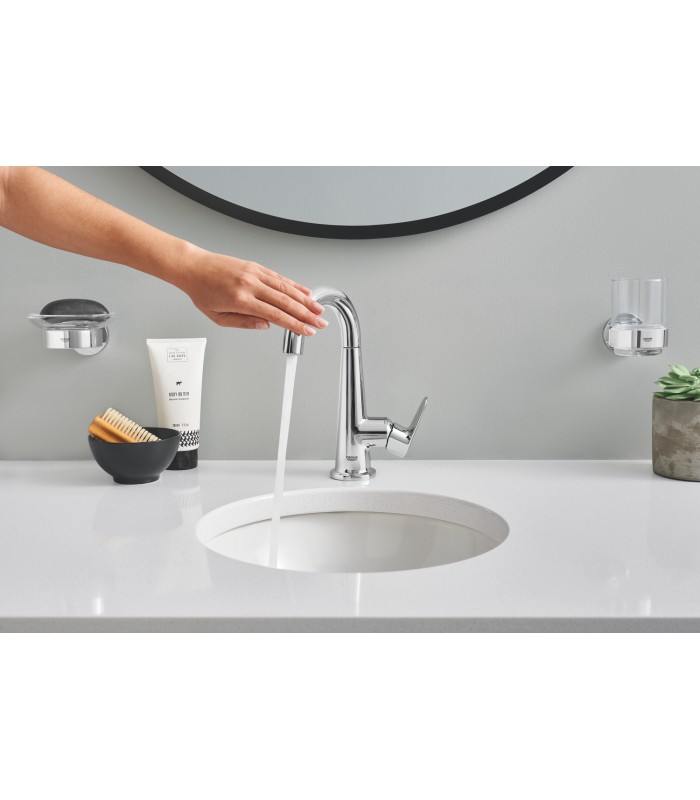 Compra online Suporte para escova de vaso sanitário Grohe Essentials Cool Sunrise de parede (ouro brilhante) (40374GL1) en oferta al mejor precio